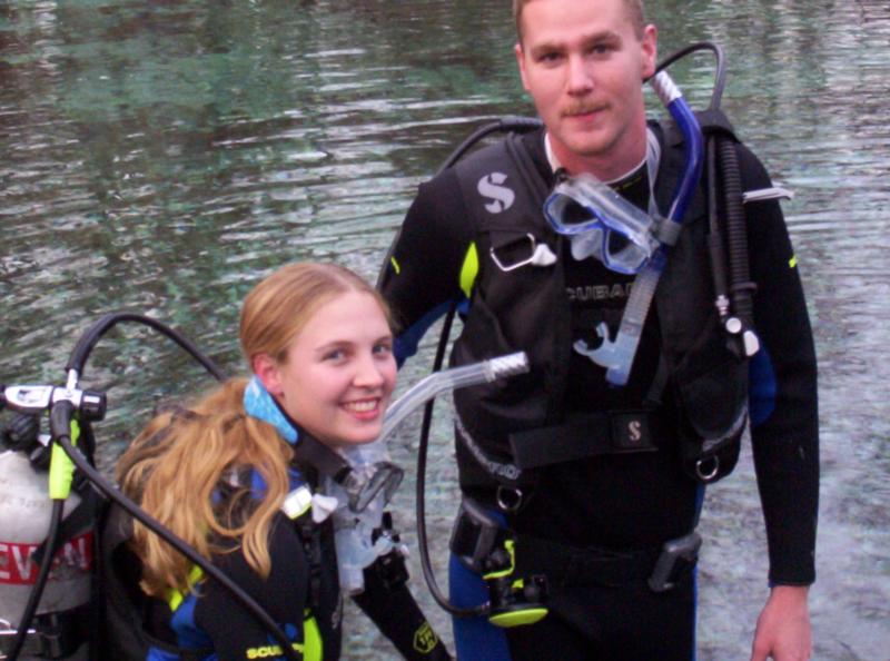 Me and my dive buddy (he’s tall)