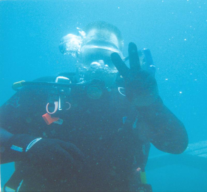 That’s me as a new diver
