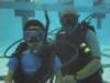 dad & son diving