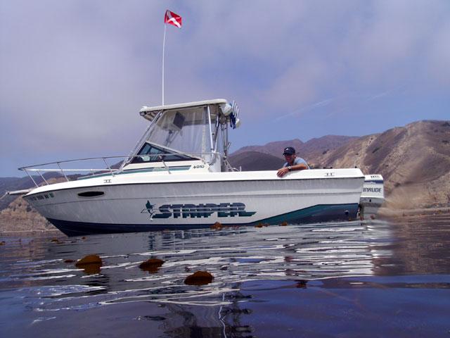 My Boat, backside Santa Cruz Island