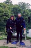 Me and dive buddy Twin Quarries Ohio