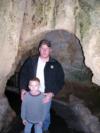 With my nephew at the entrance to Carlsbad Caverns