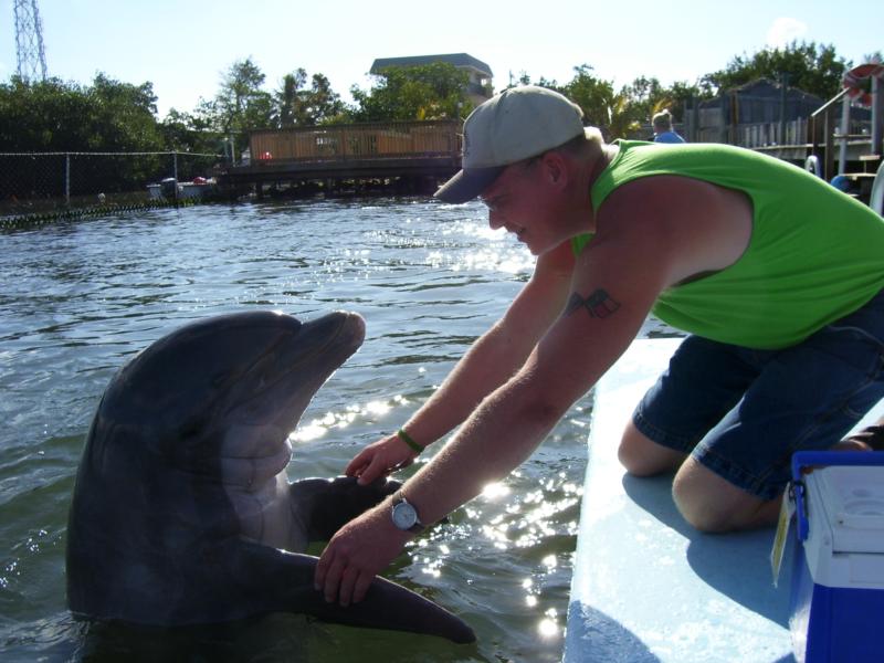 At Dolphin Research Center in the Florida Keys