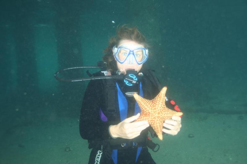 Me and big starfish