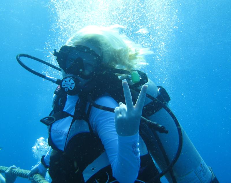 My 1st Shark dive in St. Martin