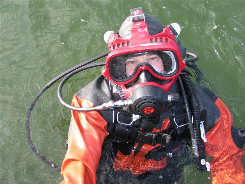 Diving at Horsea Island, UK