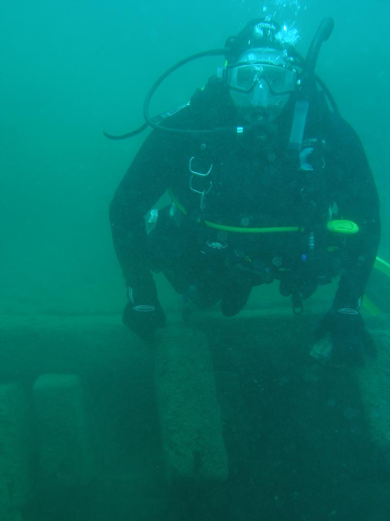 me having fun diving on the Hesper in superior