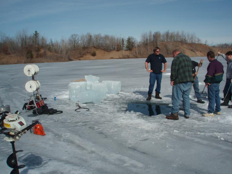 some of the block’s of ice