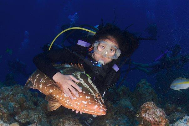 Jew fish buddy in Turks & Caicos