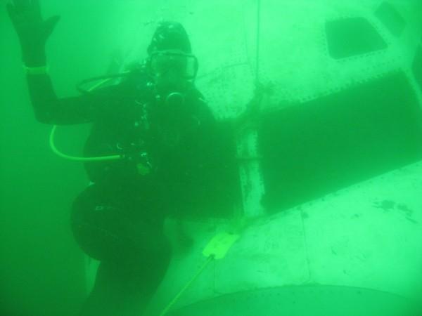 Mermet @ nose of the plane