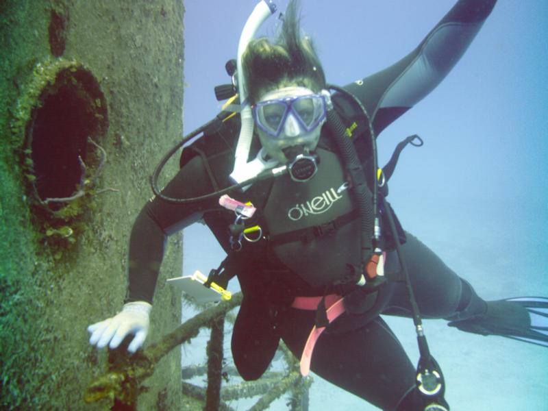 me at a wreck in Cozumel