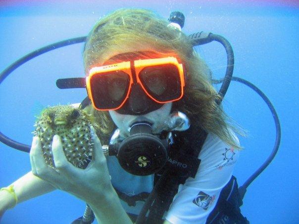 Me and a Puffer Fish