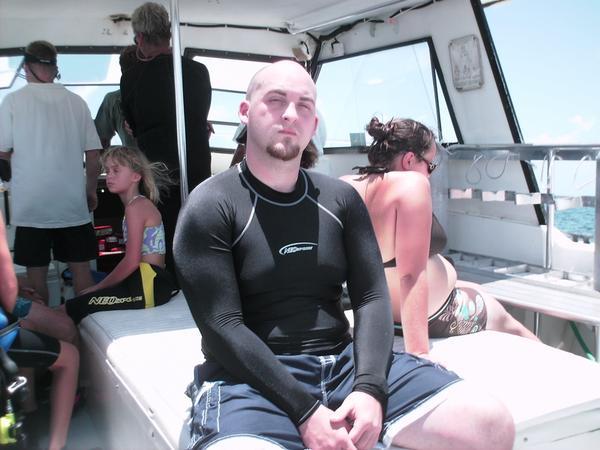 Me on the boat in the keys