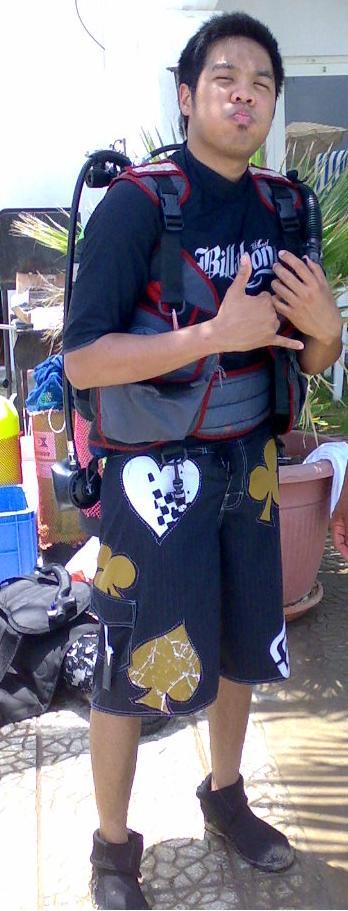 All suited up for diving!