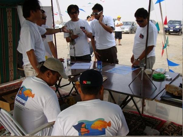 Registration Area - Project Aware in Halfmoon Beac, Dhahran,KSA