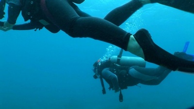 Me in a scuba diving shot, Hawaii