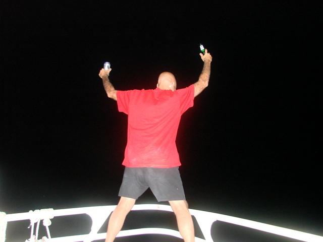 Chris thinks he’s on the Titanic! lol