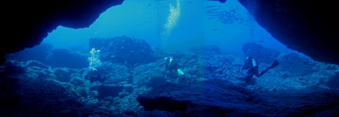 Big Sea Cave off Oahu