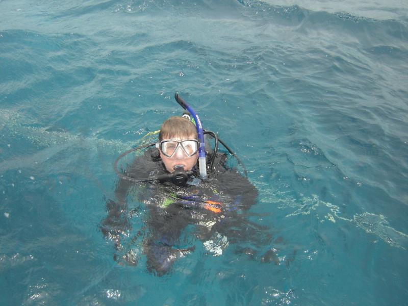 In the warm waters of the USVI