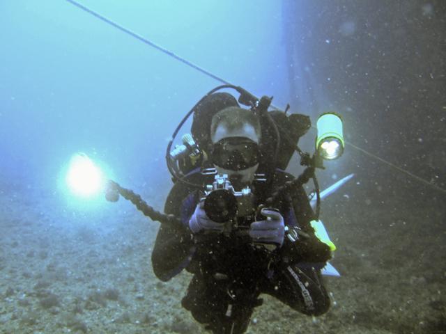 Sheridan Wreck, Off St Pete, FL - video setup