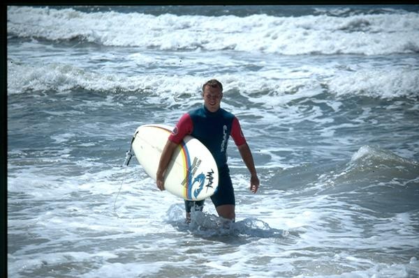 Me surfing