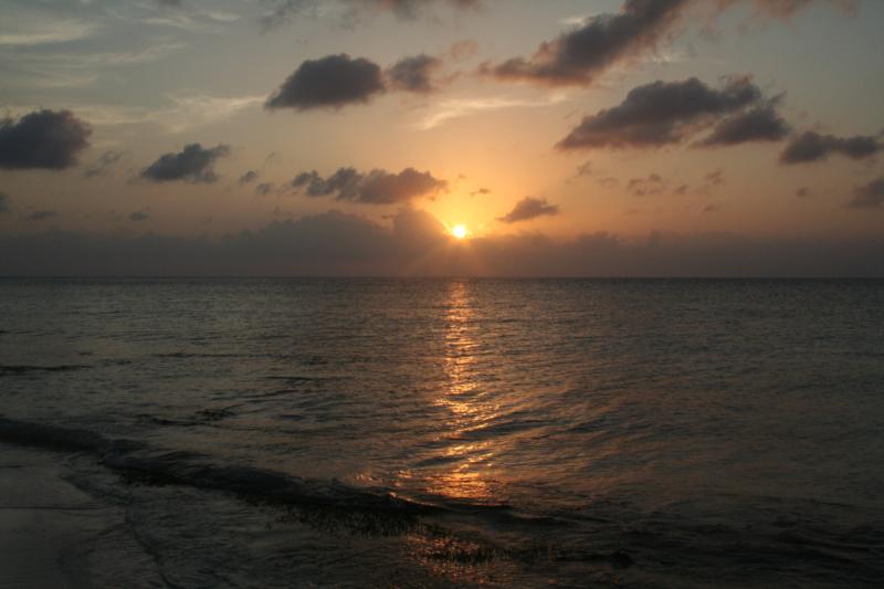 sunset in Cozumel