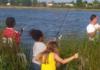 teaching the neighborhood kids to fish