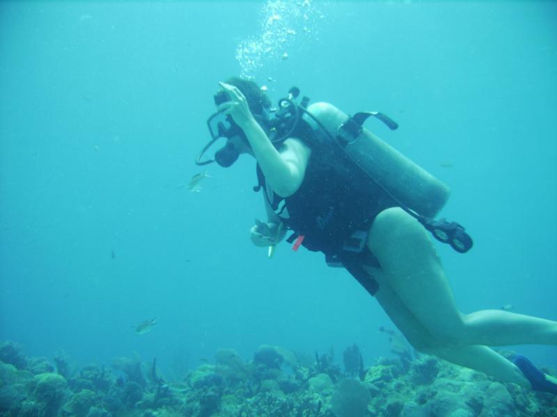 This is me on my Discover Scuba in Jamaica
