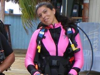 My wife & dive buddy :-)