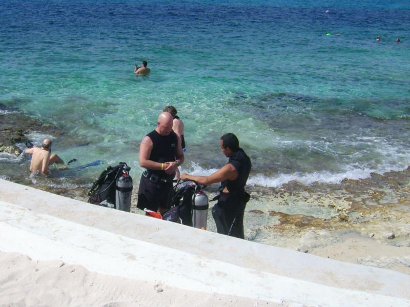 My first dive lesson in Cozumel