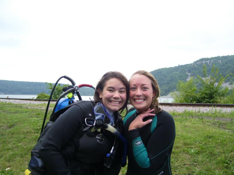 Sarah and I after our Open Water