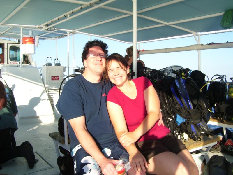 On the dive boat