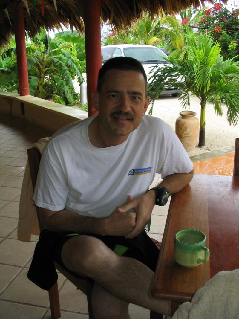 Waiting for the storm to pass in Costa Maya