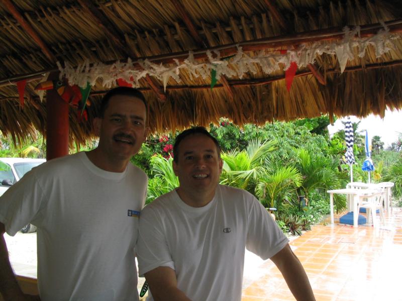 Joe and I after a couple of dives in Coata Maya