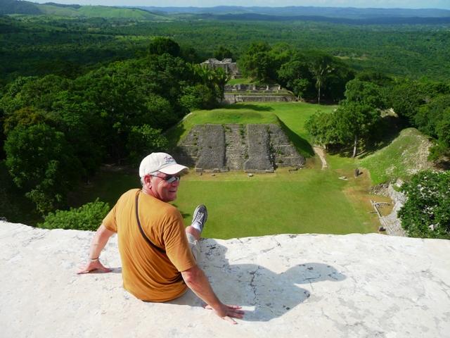 At the top of Xanantunich - Belize