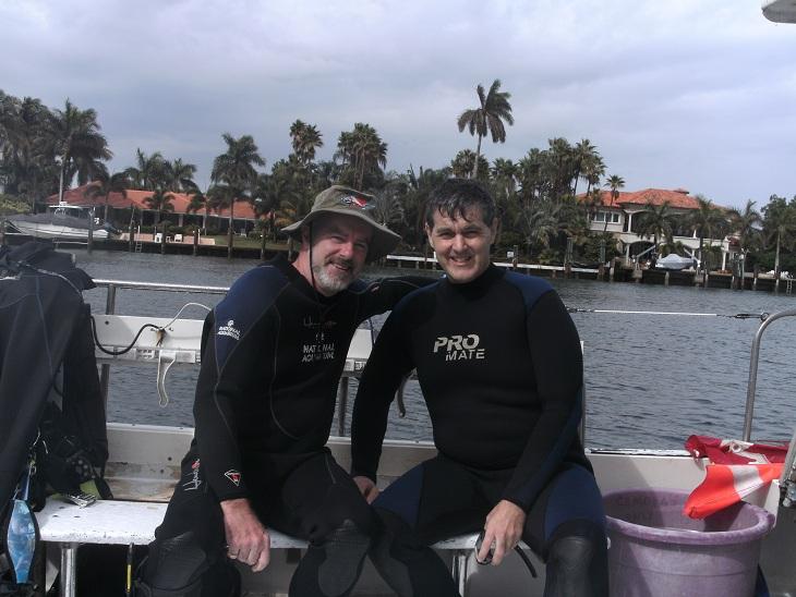 Diving with ADC affliate at Pompano Beach, Florida