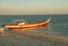 Long boat at the Mabul Resort