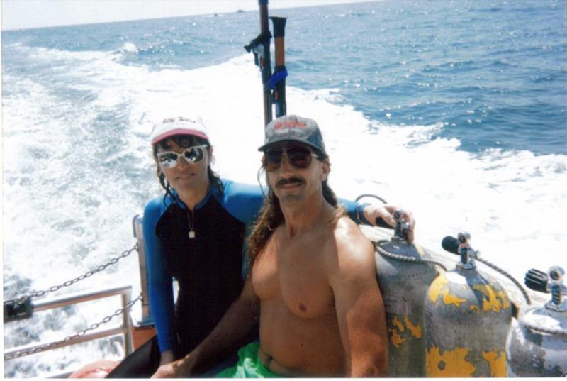 Me and my ex buddy/husband drift diving Jupiter