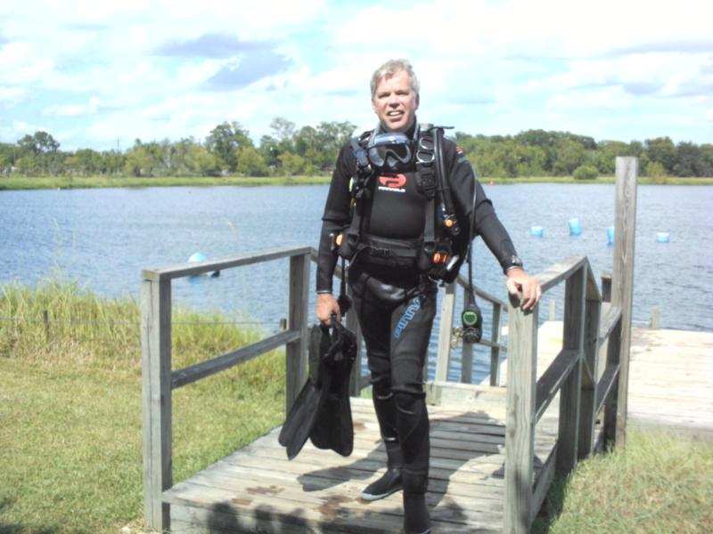1st dive in a suit