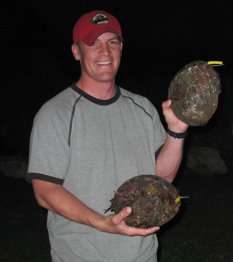 Jeff with NorCal red abalone