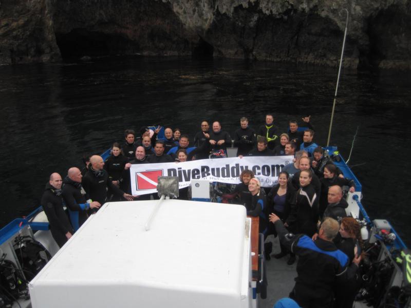 Dive buddies onboard Spectre boat