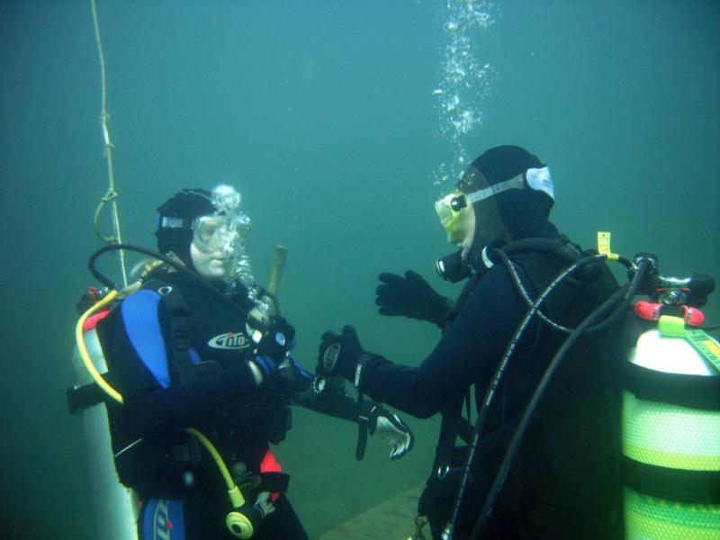 Teaching class in Loch Low Min Quarry Tennessee