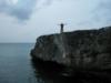 jumping off some cliffs in St. Marteen