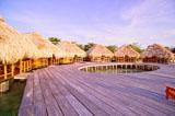 Cabana Built over Sand and Sea