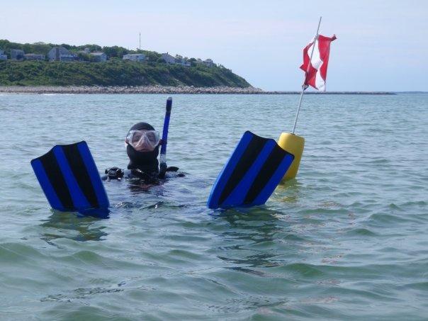 Buddy Brian chilling out post-dive