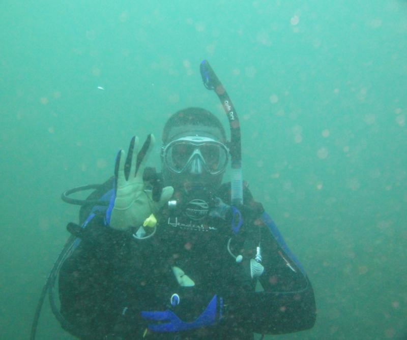 Me during a wreck-dive in South Africa