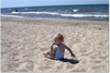 Sophie at neighborhood beach