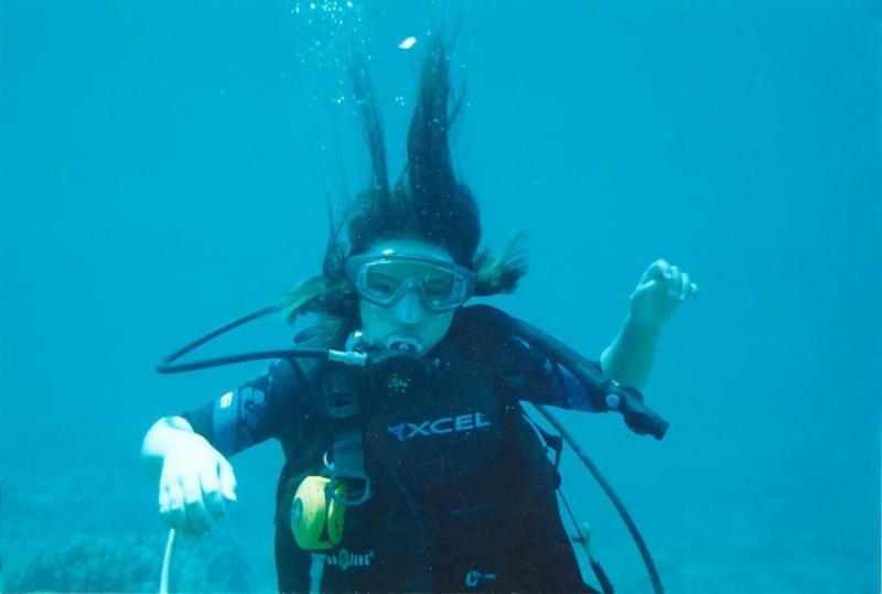 My Daughter’s first dive