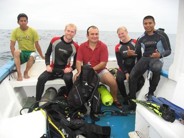 Open water course in Ayangue