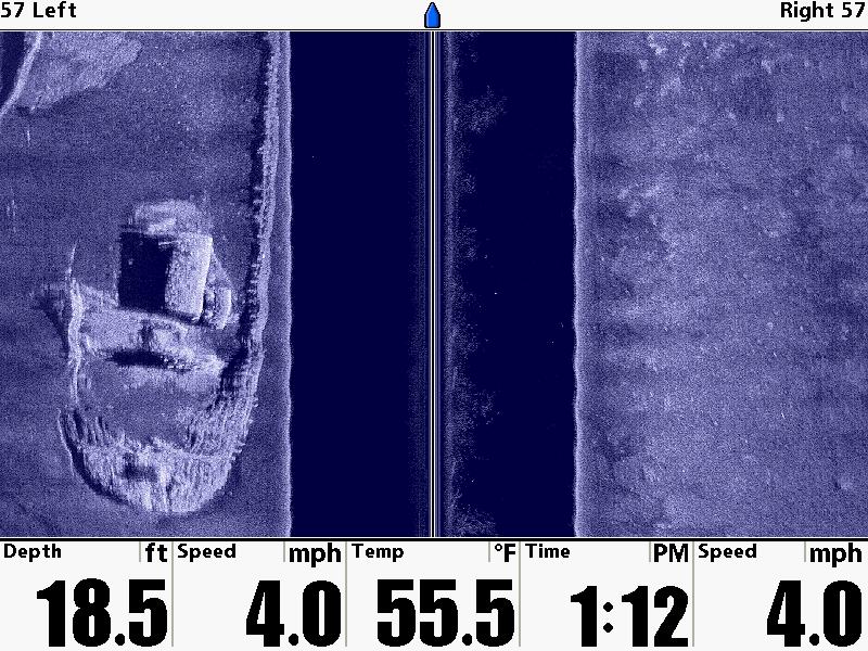 Humminbird shallow wreck